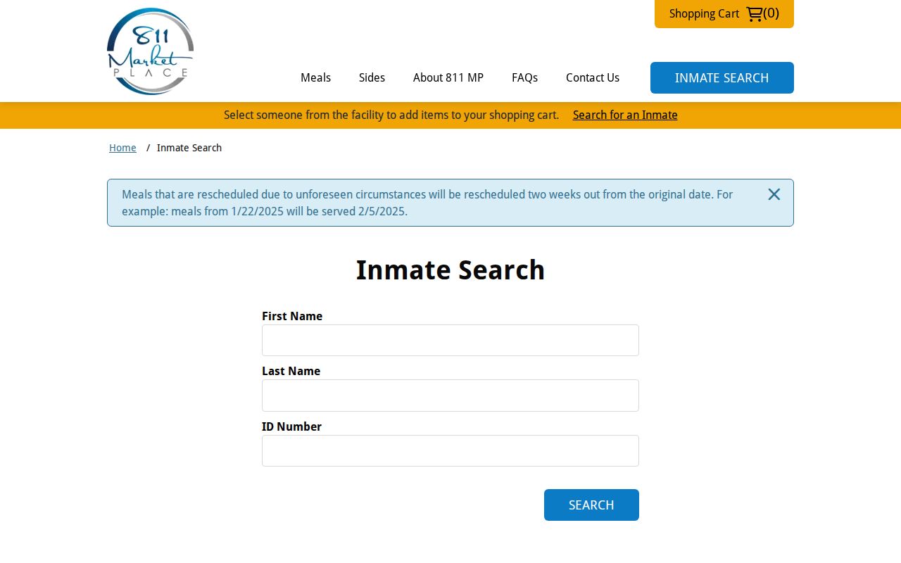 Norfolk City Jail current custody search fields